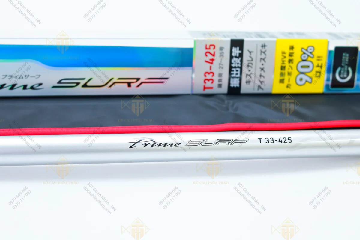 CẦN LỤC DAIWA PRIME SURF T33 - 425 CHỮ ĐEN - Shop Đồ Câu Hiếu Thảo