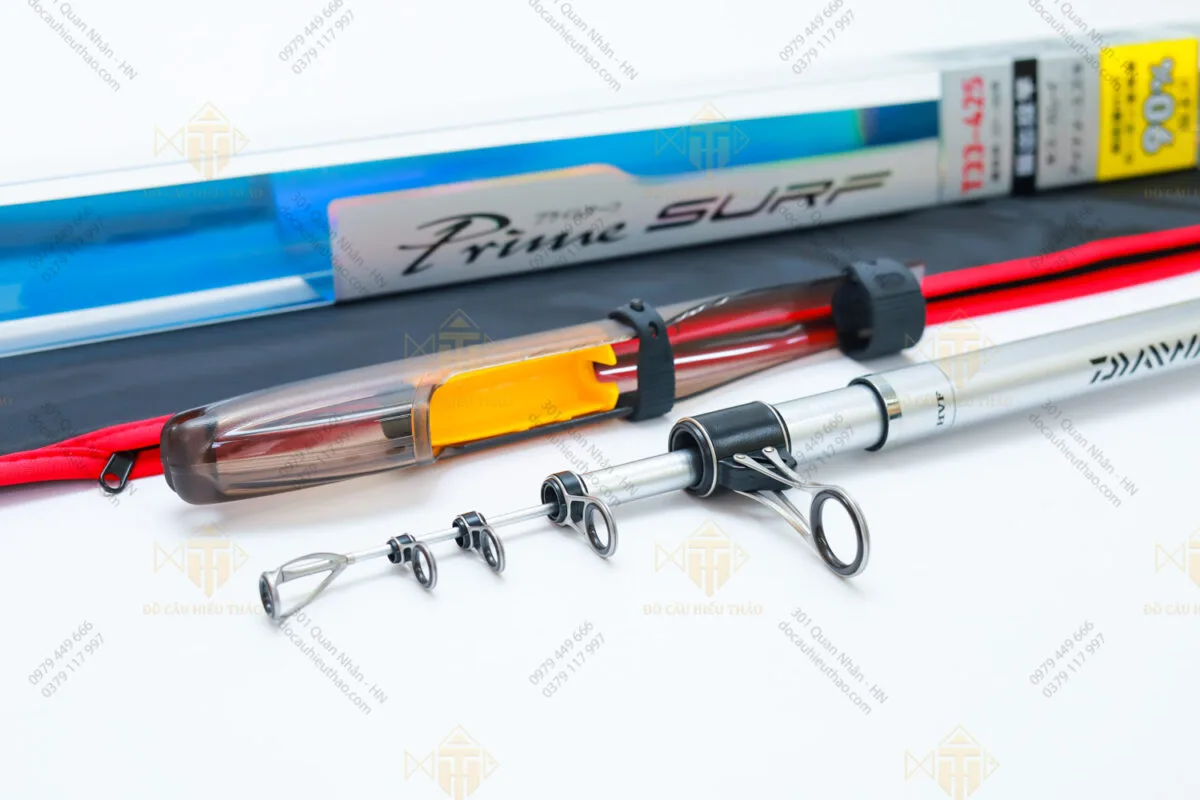 CẦN LỤC DAIWA PRIME SURF T33 - 425 CHỮ ĐEN - Shop Đồ Câu Hiếu Thảo